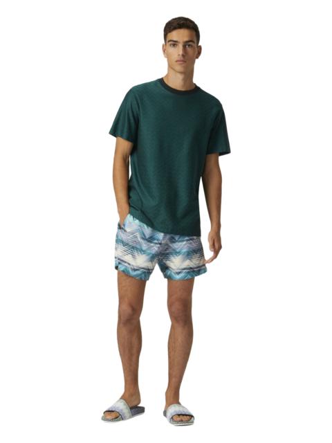 Missoni Missoni Swim Shorts With Macro Zig Zag Dégradé Print in Blue at Nordstrom