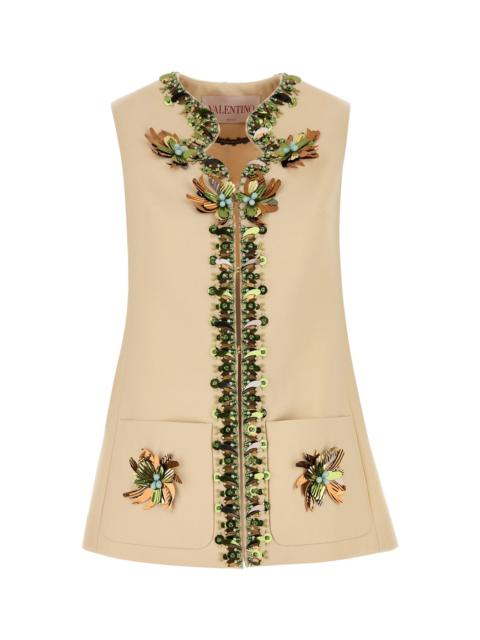 Valentino Garavani Women Cream Wool Blend Vest