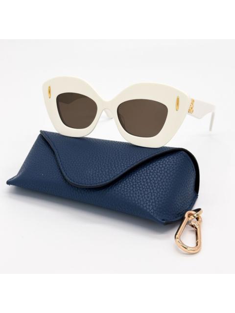 Loewe NEW LW40127I 25E, LOEWE WOMEN WHITE SUNGLASSES LOEWE