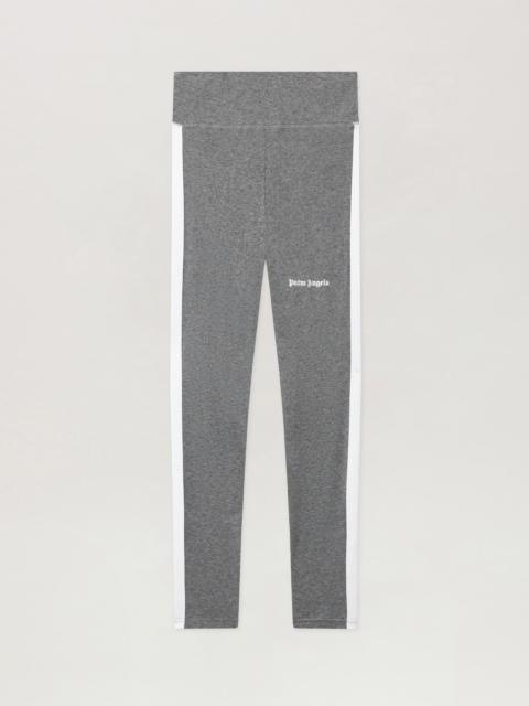Palm Angels MELANGE GREY TRACK LEGGINGS