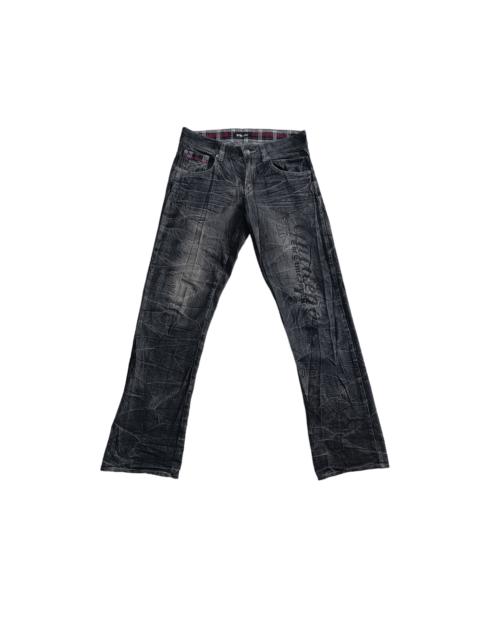 Other Designers Skulls - Japanese Brand WILD LIFE Skull Bones Denim Pants