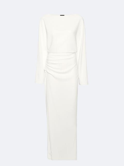 LAPOINTE Stretch Drape Crepe Off The Shoulder Dress