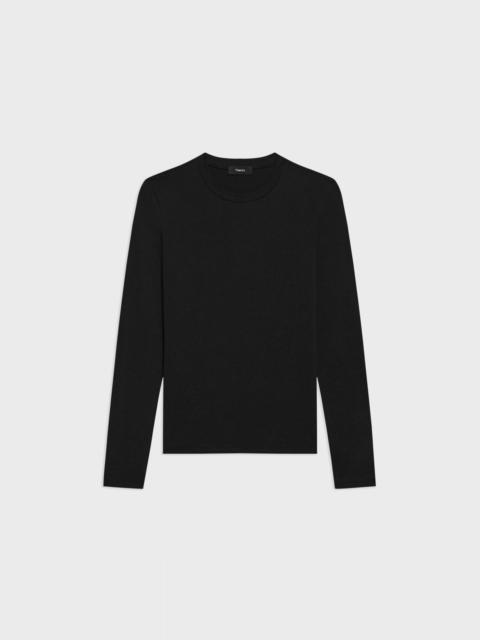 Theory Tiny Long-Sleeve Tee in Organic Cotton