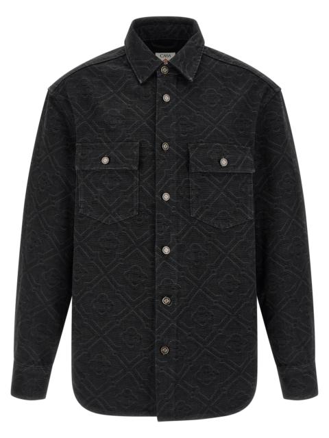 CASABLANCA Casablanca Men 'Laser Monogram Denim' Overshirt