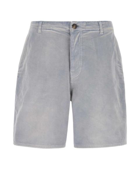 Prada Prada Men Powder Blue Gabardine Bermuda Shorts