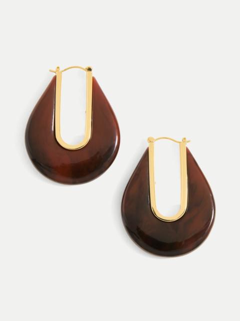 VERONICA BEARD RESIN DROP HOOP EARRING
