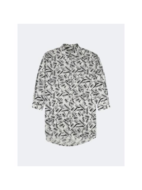 Maison Margiela MM6 Fragile Label Print Shirt