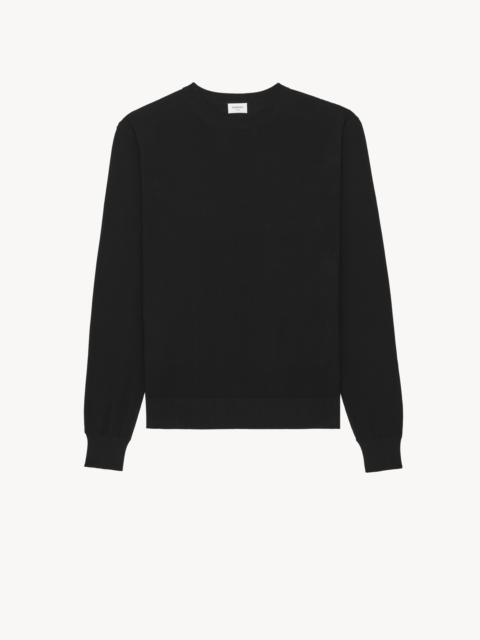 SAINT LAURENT CREWNECK SWEATER IN SEEDSTITCH COTTON