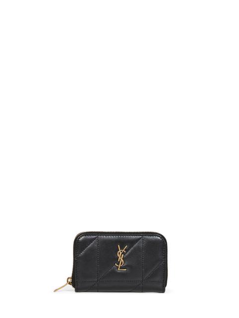 SAINT LAURENT Saint Laurent Women Black Nappa Leather Jamie Coin Purse