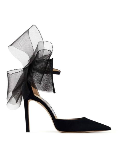 JIMMY CHOO Jimmy Choo Averly 100 Bow-Trimmed Pumps