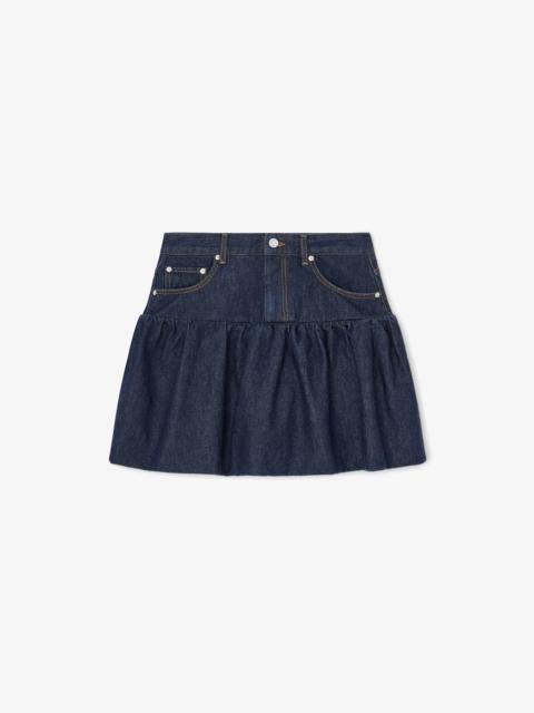 GANNI SKIRT IN RINSE DENIM
