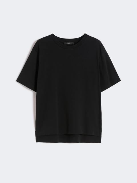 WEEKEND Max Mara Cotton jersey boxy T-shirt - BLACK