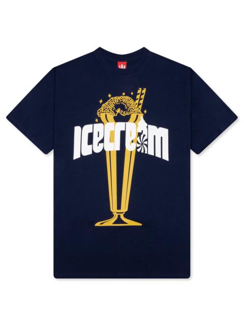 ICECREAM CHROME S/S TEE - BLACK IRIS
