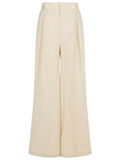 Maison Margiela Maison Margiela 'OVER' Ivory Cotton Blend Pants