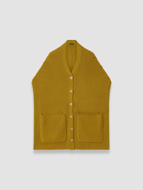 JOSEPH Light Cardigan Stitch Button Scarf