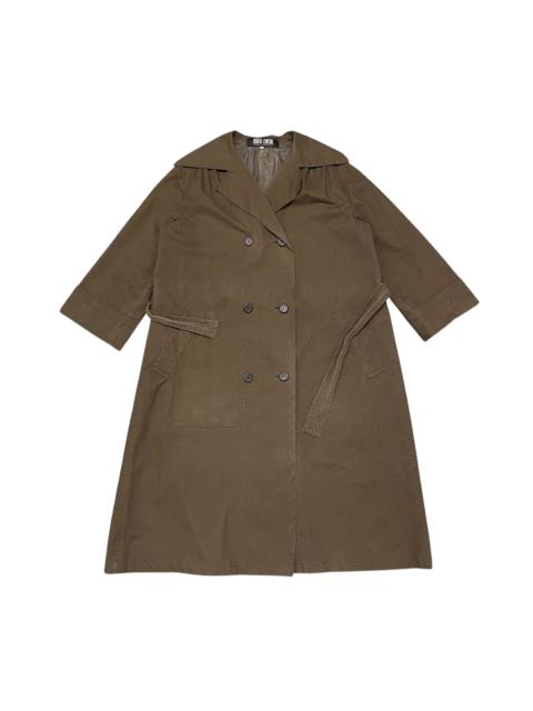 Other Designers Christian Dior Monsieur - Vintage Miss Dior Double Breasted Long Coat Brown