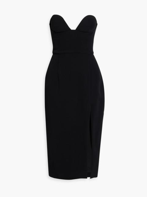 Other Designers Strapless crepe dress