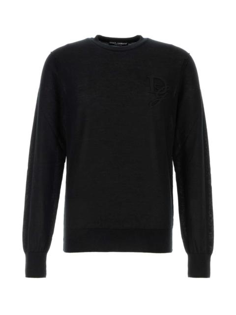 Dolce & Gabbana Dolce & Gabbana Men Black Cashmere Sweater