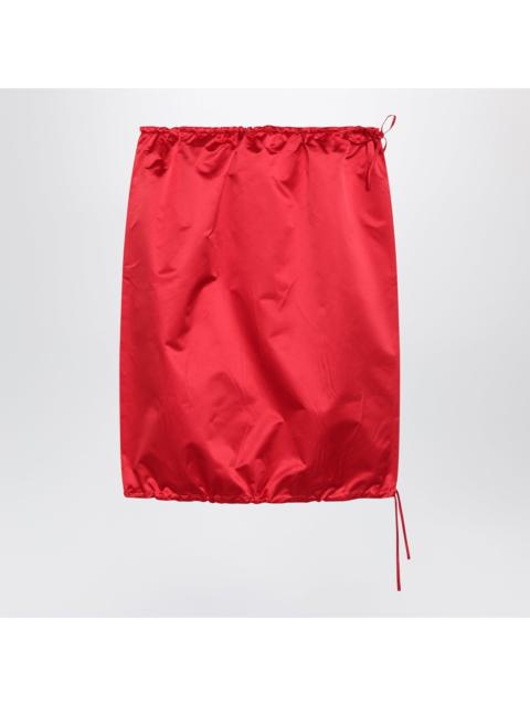 Prada Prada Red Silk Skirt Women