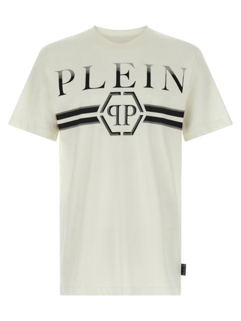 PHILIPP PLEIN Stripes T-Shirt White