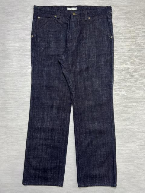 NUMBER (N)INE Number (N)ine - AW02 - Stitch Detail Denim Carpenter Pants