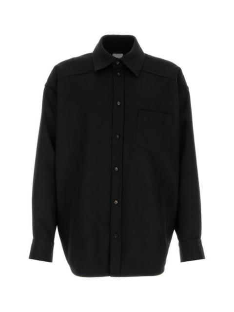 Black twill shirt