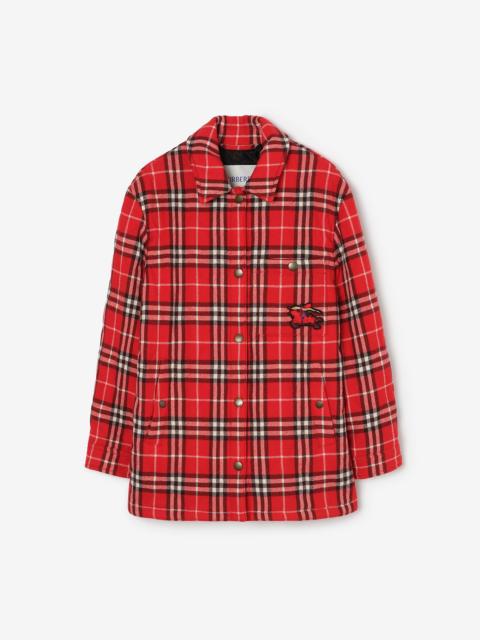 Burberry Check Wool Overshirt