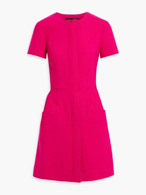 Oscar de la Renta Grain de poudre wool-blend mini dress