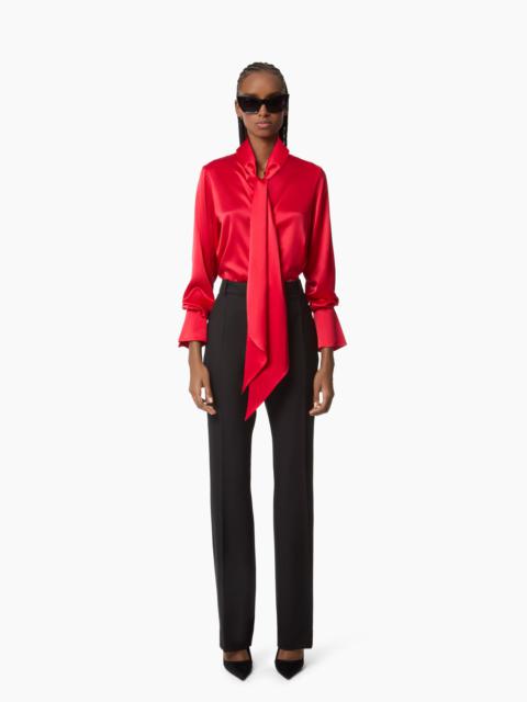 NINA RICCI Lavalliere Satin Shirt
