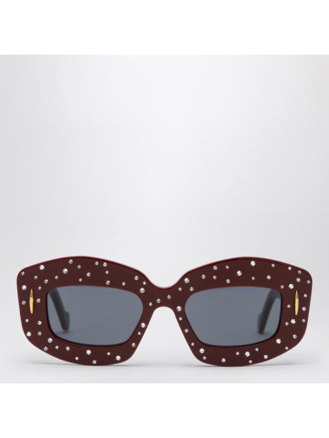 Loewe Smooth Pavé Screen Burgundy Sunglasses Women