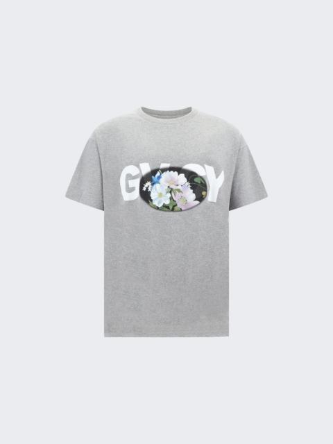 Givenchy Boxy Short Sleeve Tee Light Grey Mélange
