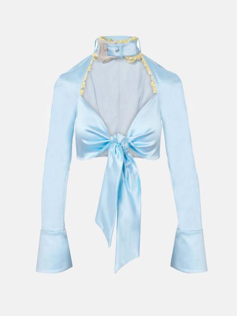 POSTER GIRL SIREN TOP BLUE