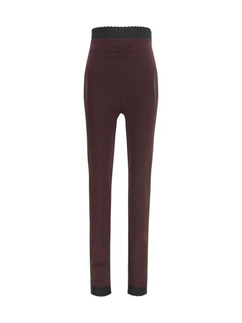 THE ATTICO The Attico Sheer Detail Leggings Multicolor Women