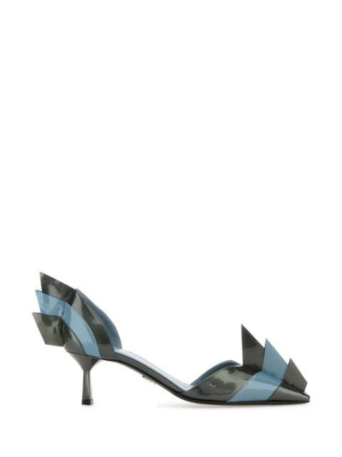 Prada Women Two-Tone Leather Pumps