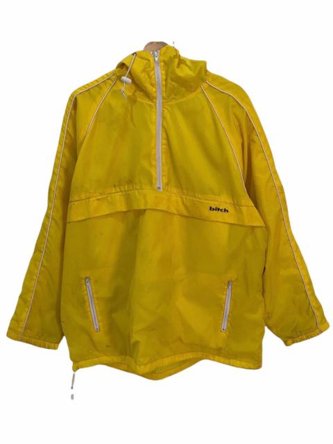 Other Designers Santa Cruz Skateboards - Vintage Bitch Skateboard Light Yellow Nylon Hood Jacket