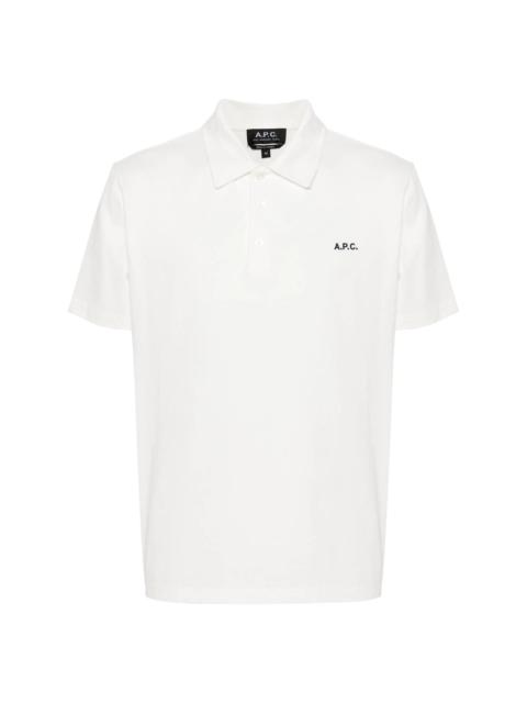 A.P.C. A.P.C. White Polo Shirts Men