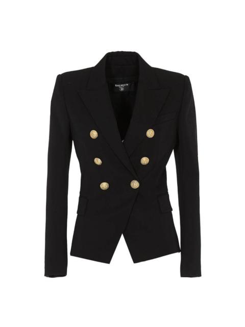 Balmain Balmain Wool Blazer With Golden Buttons
