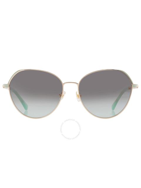 Other Designers Kate Spade Grey Shaded Green Pilot Ladies Sunglasses OCTAVIA/G/S 0PEF/IB 59