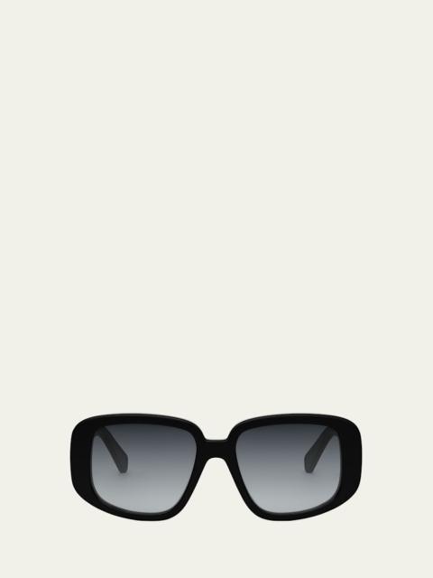 CELINE Bold 3 Dots Acetate Shield Sunglasses
