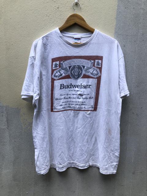 Other Designers Vintage Budweiser Junk Food King of beers White Shirt