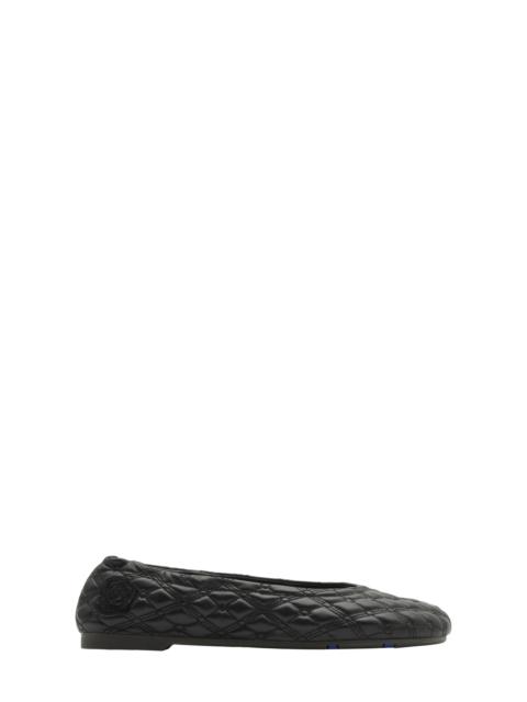 Burberry Sadler Embroidered Ballerina Flats
