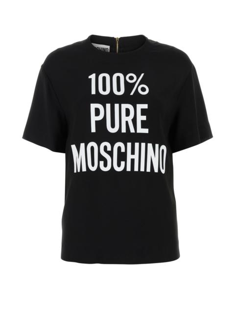 Moschino Black crepe t-shirt