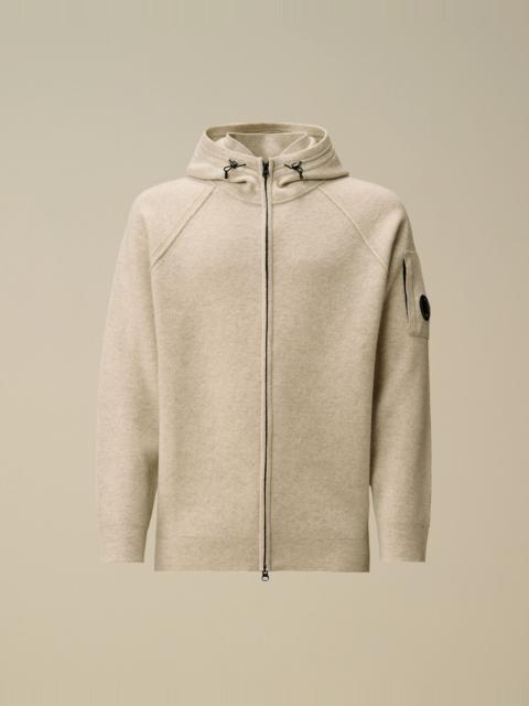C.P. Company Lambswool GRS Hooded Full Zip Sweater