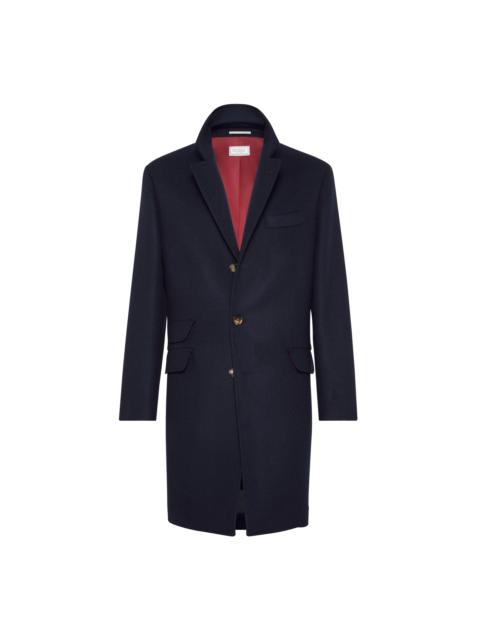 Brunello Cucinelli Brunello Cucinelli Handcrafted coat in Navy Blue at Nordstrom