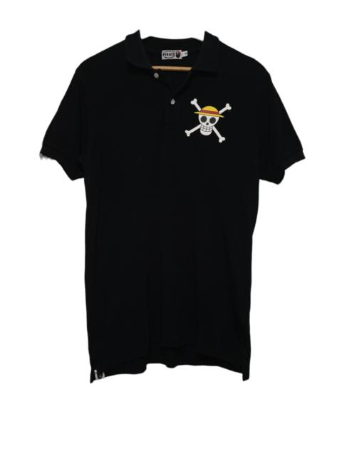 A BATHING APE® Bape pirate x one piece polo shirt
