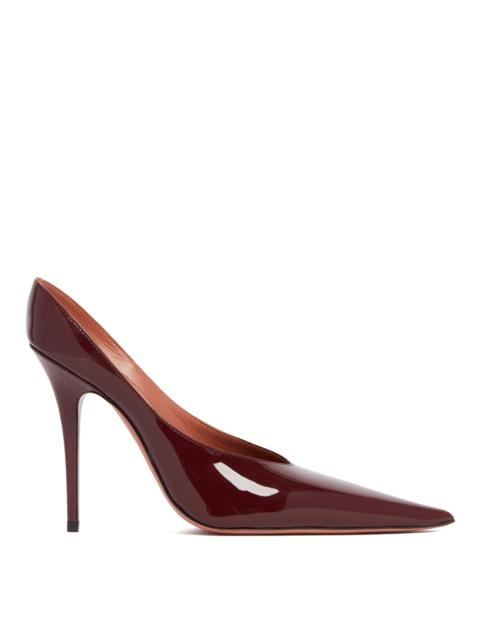 Amina Muaddi Burgundy Anok Mules
