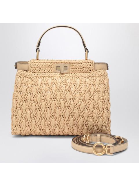 Fendi Peekaboo Mini Bag In Beige Crochet Women