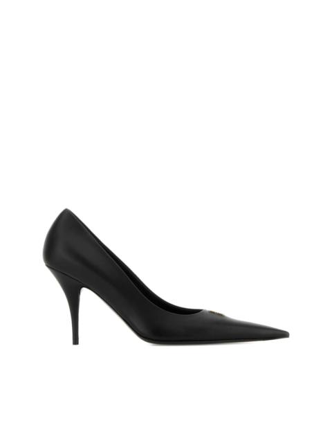 BALENCIAGA 90mm Avenue BB Editor leather pumps