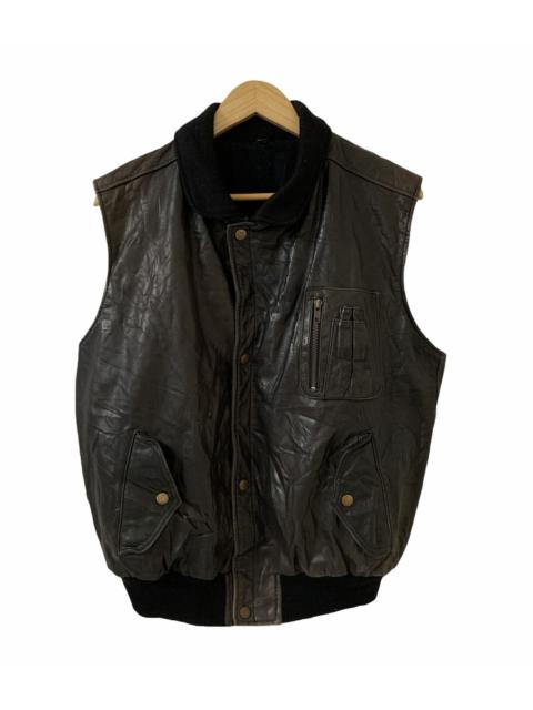Other Designers Tracey Vest - Japanese Brand 🇯🇵 Cowhide Sleeveles Vest Jacket