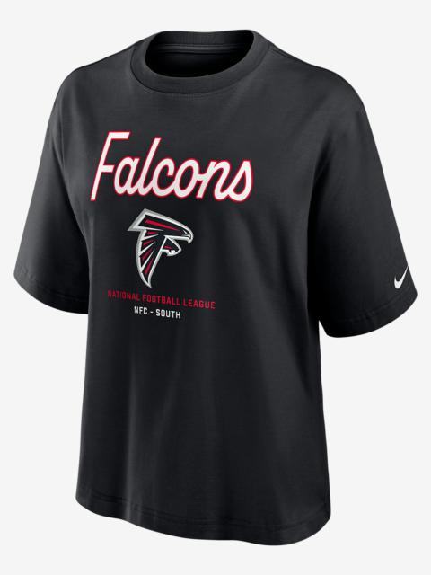Nike Atlanta Falcons Essential Script Boxy Women's Nike NFL T-Shirt